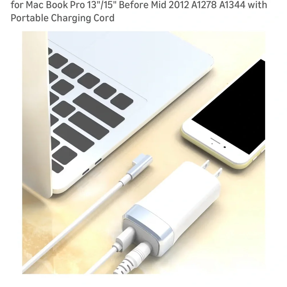 Power Adapter for MacBook Pro - Silver